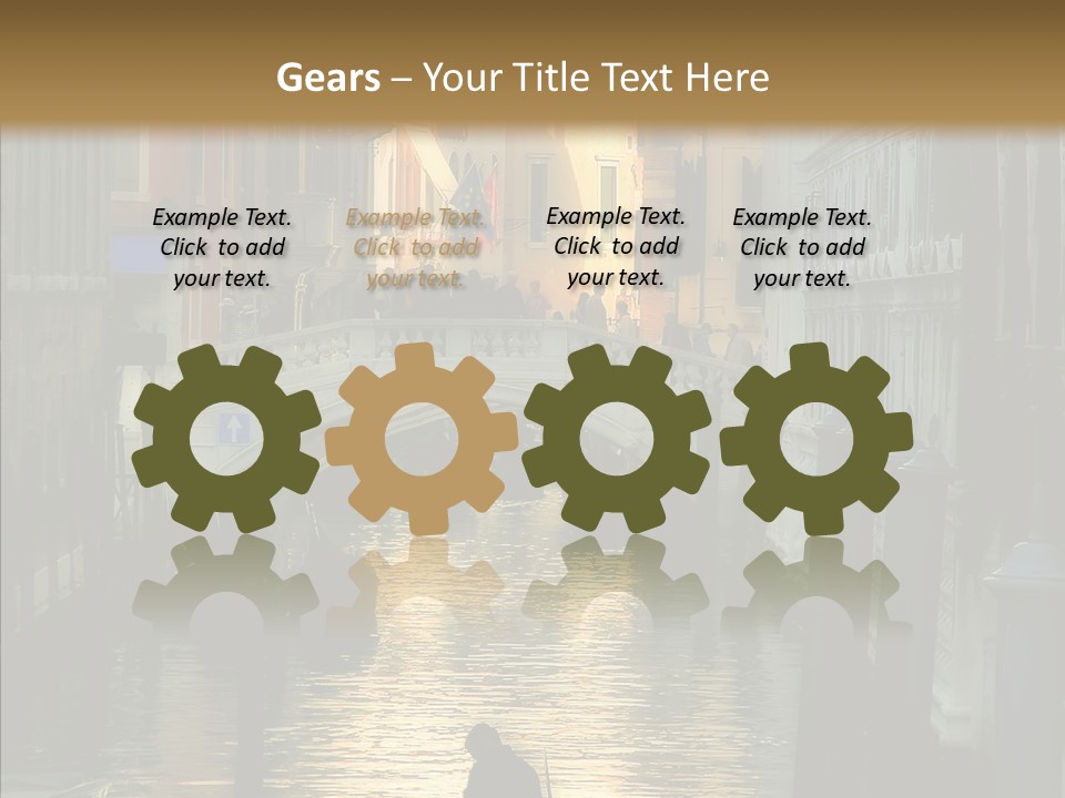 Water Favorite Venice PowerPoint Template