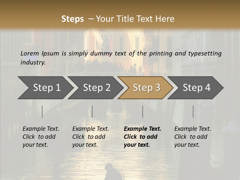 Water Favorite Venice PowerPoint Template