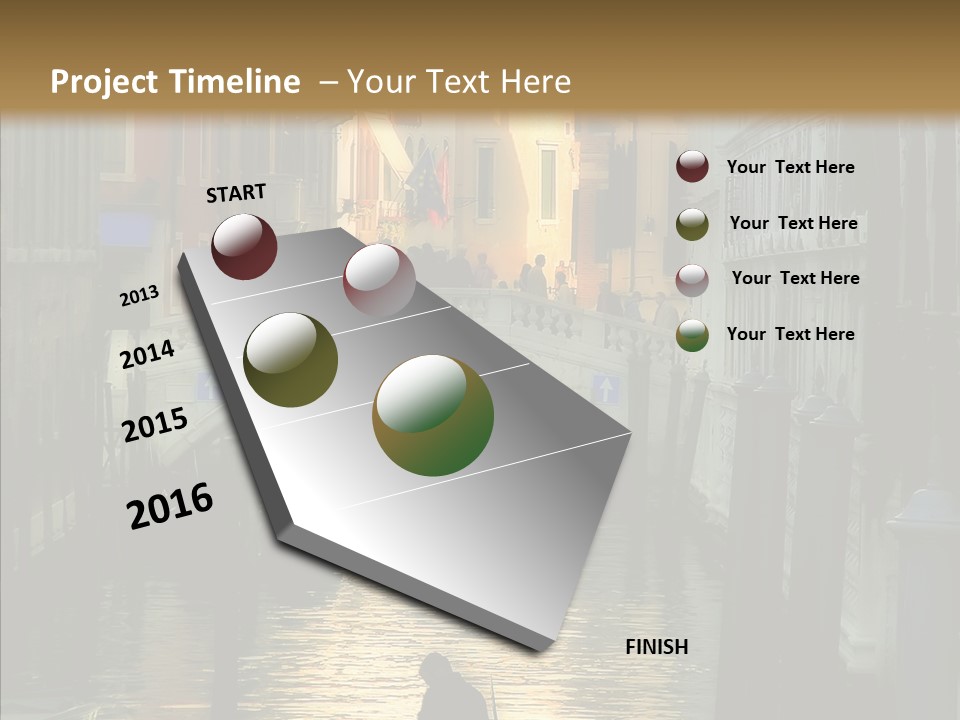 Water Favorite Venice PowerPoint Template
