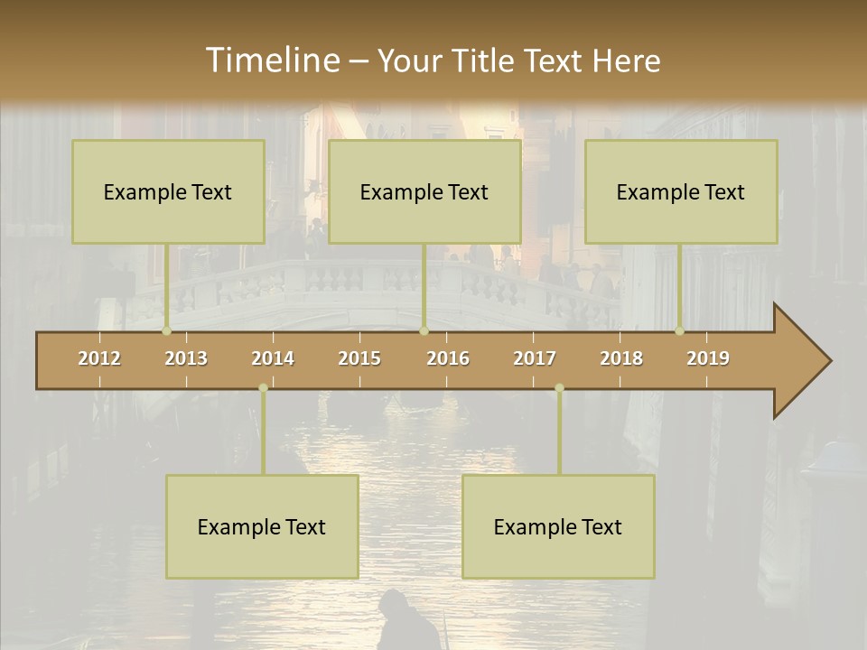 Water Favorite Venice PowerPoint Template
