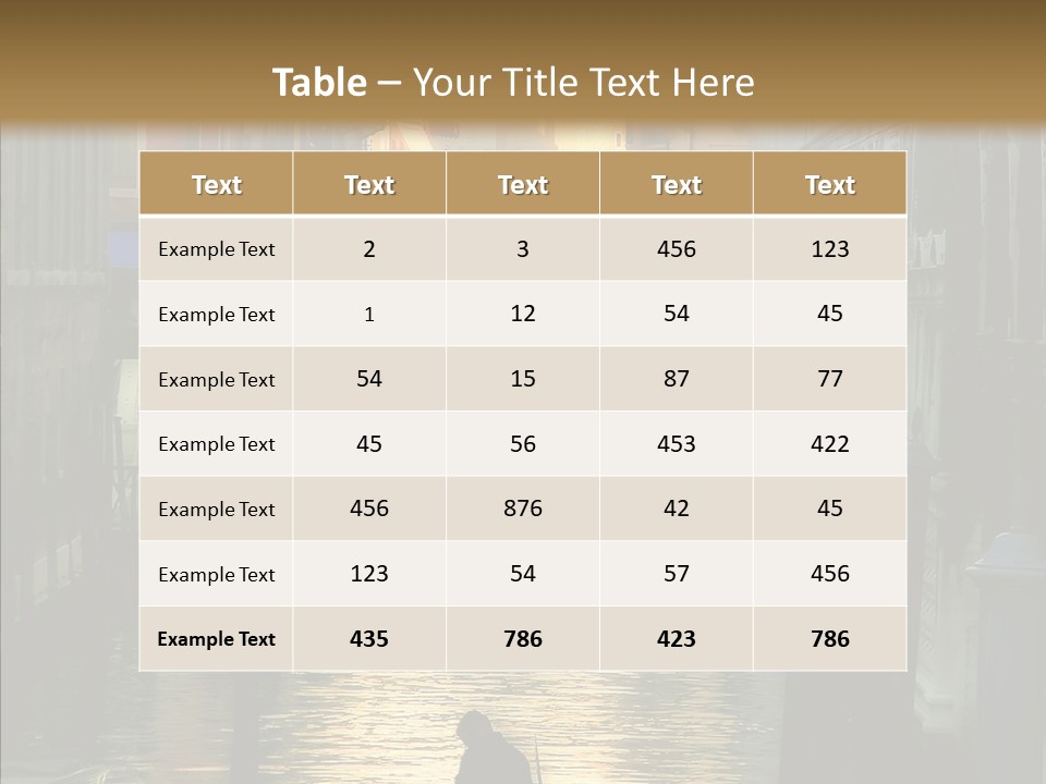 Water Favorite Venice PowerPoint Template