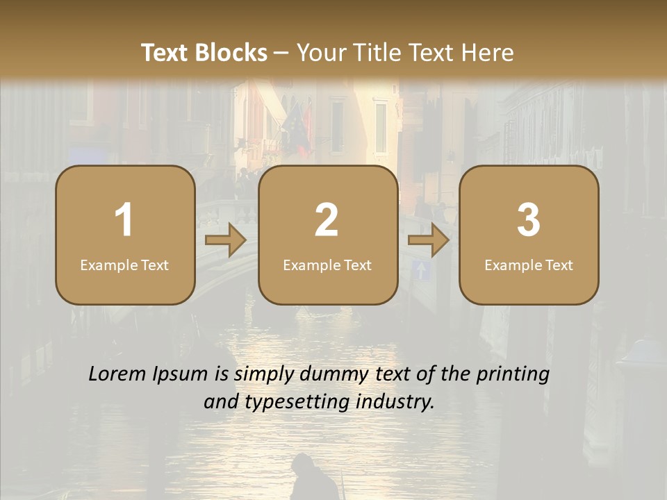 Water Favorite Venice PowerPoint Template