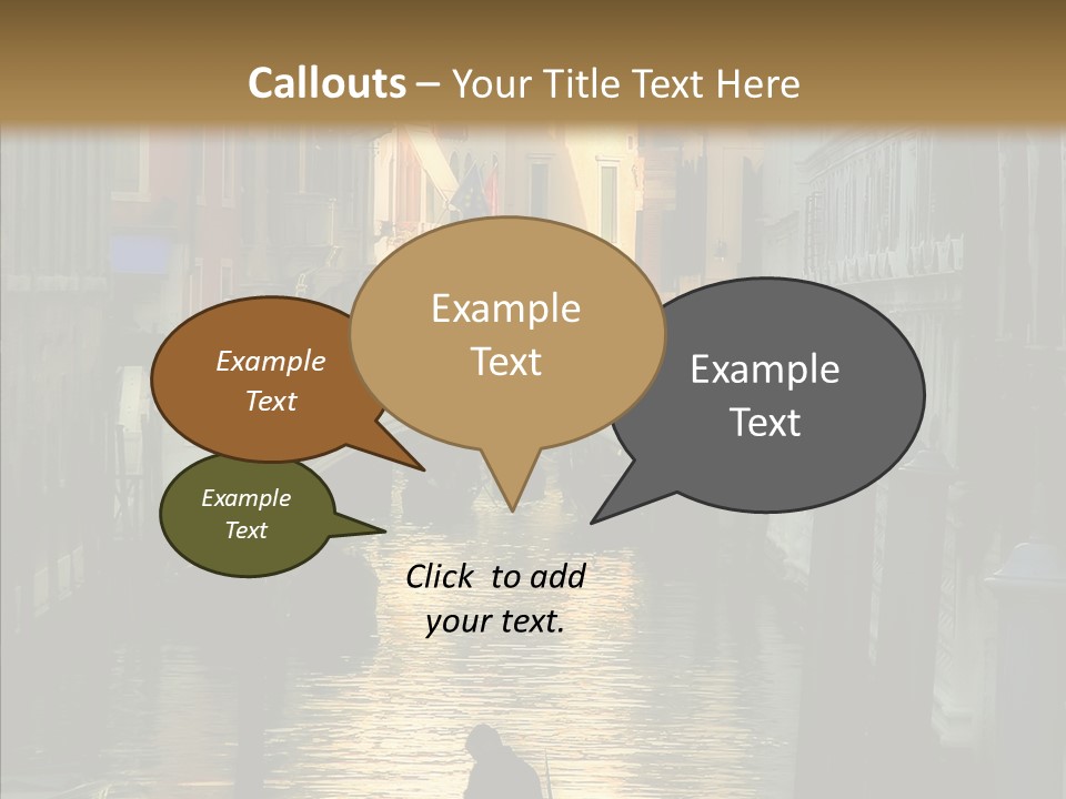 Water Favorite Venice PowerPoint Template