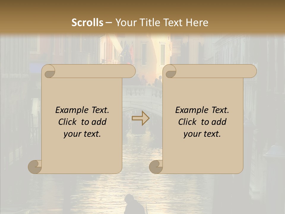 Water Favorite Venice PowerPoint Template
