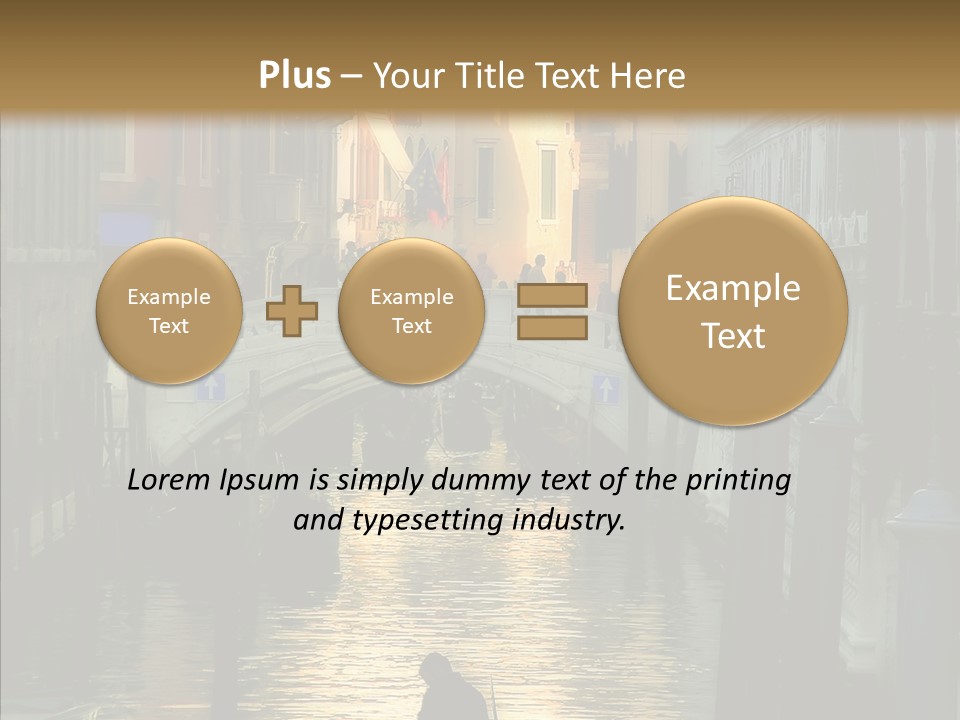 Water Favorite Venice PowerPoint Template