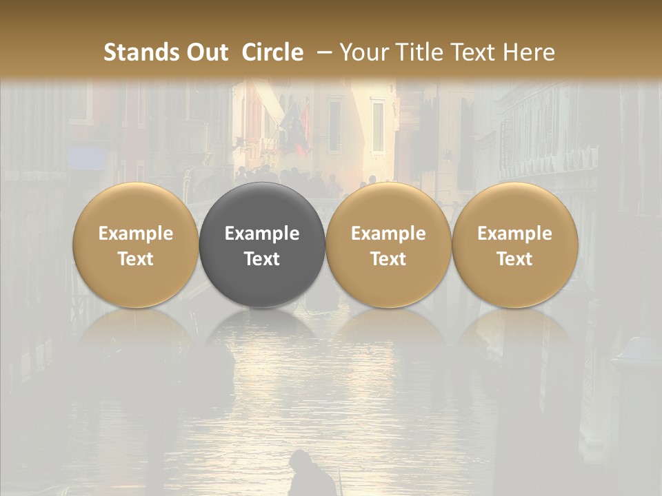 Water Favorite Venice PowerPoint Template