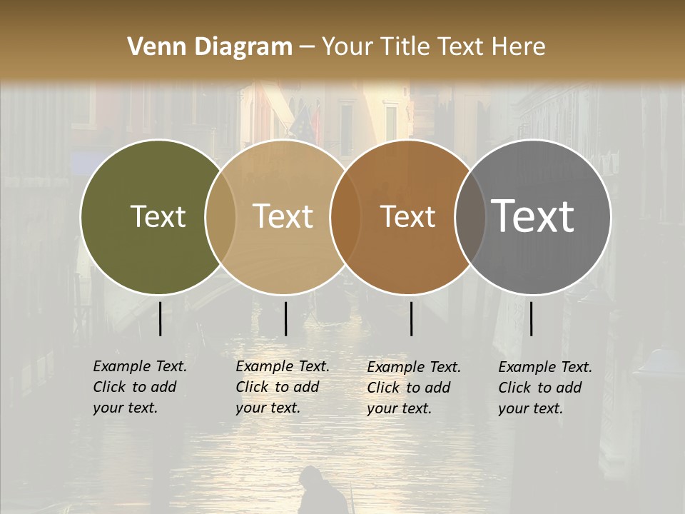 Water Favorite Venice PowerPoint Template