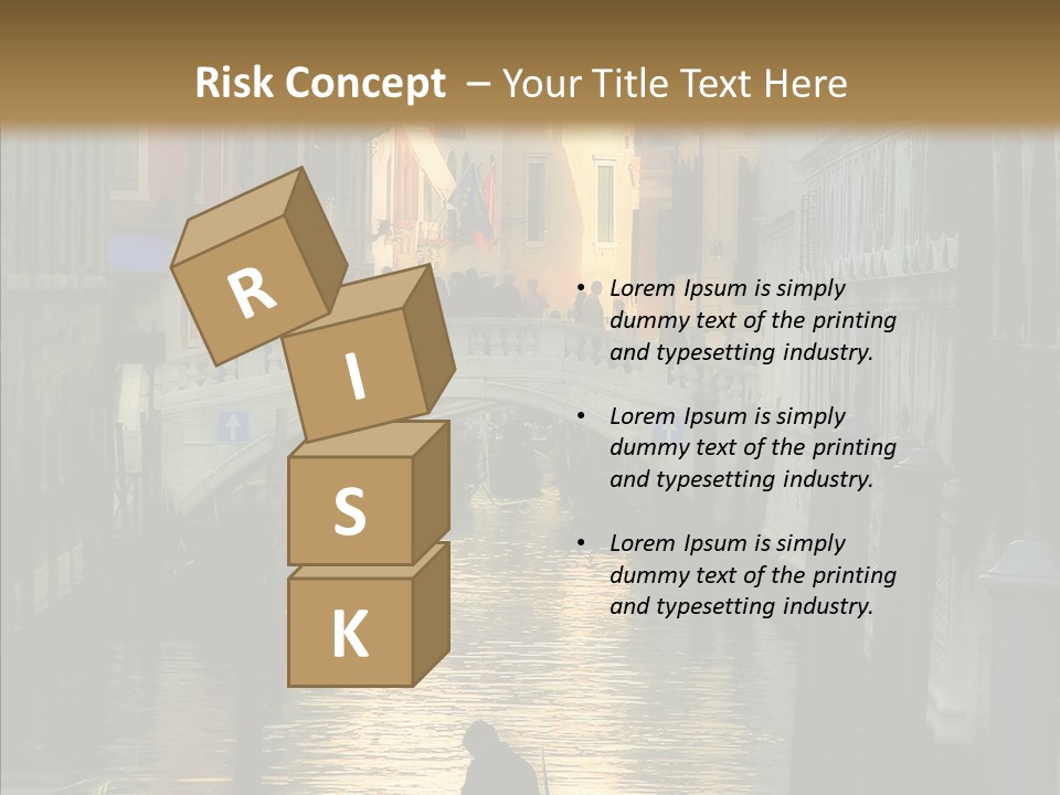 Water Favorite Venice PowerPoint Template