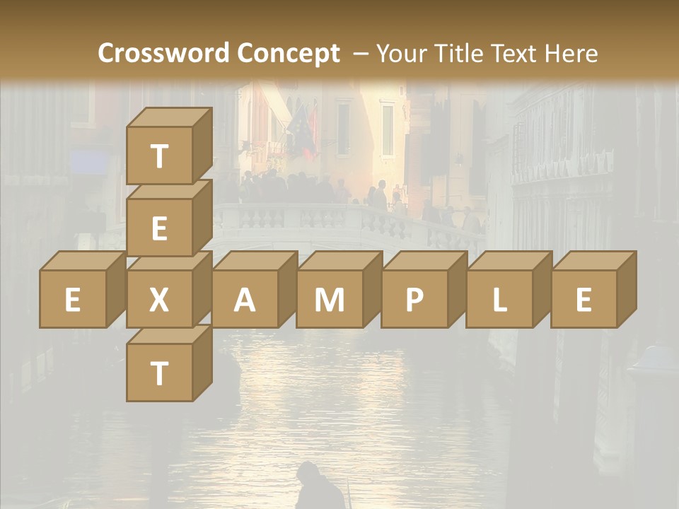 Water Favorite Venice PowerPoint Template