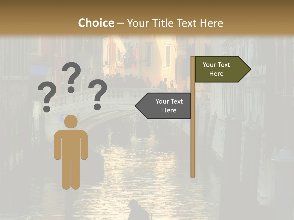 Water Favorite Venice PowerPoint Template
