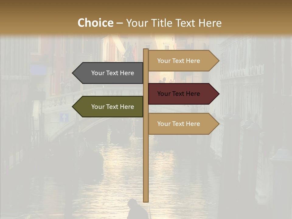 Water Favorite Venice PowerPoint Template