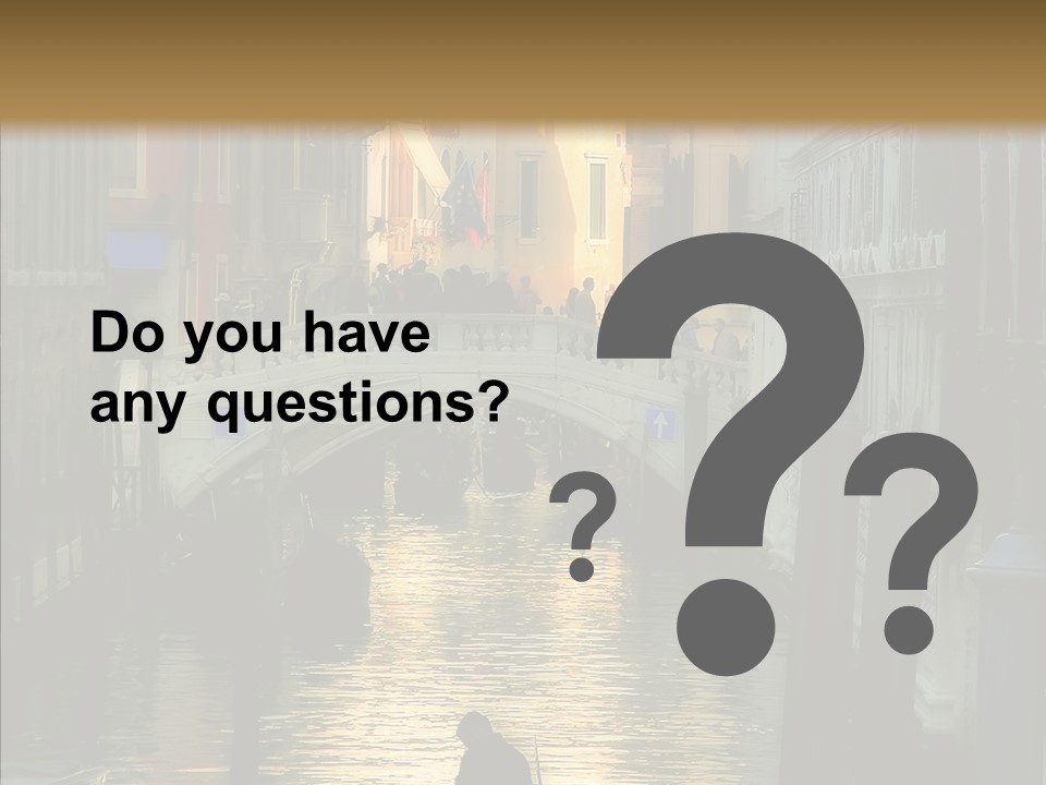 Water Favorite Venice PowerPoint Template