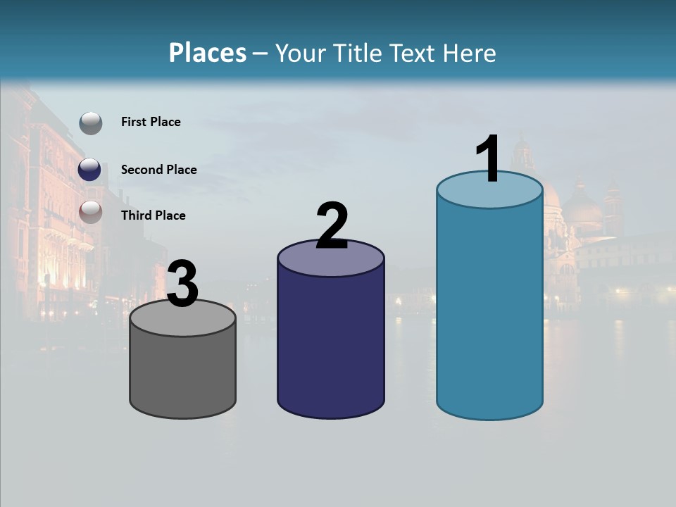 Clouds River Dusk PowerPoint Template