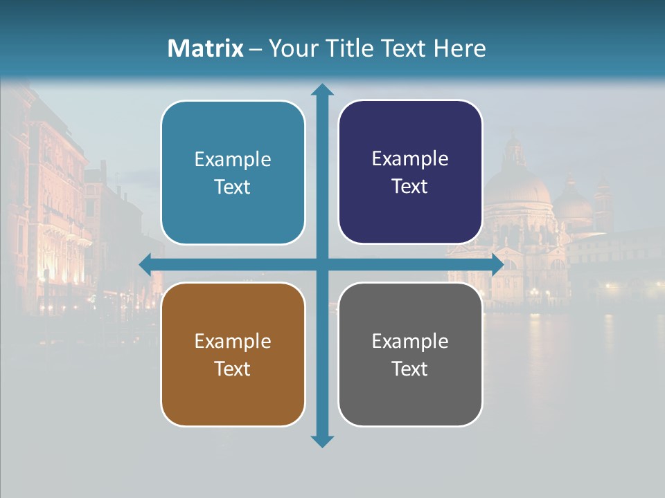 Clouds River Dusk PowerPoint Template