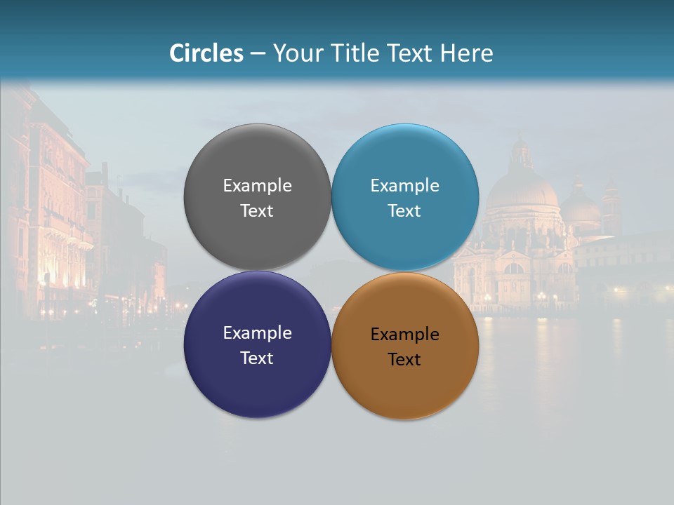Clouds River Dusk PowerPoint Template