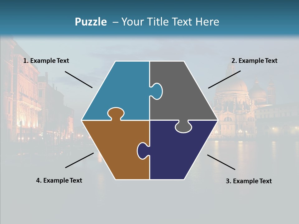 Clouds River Dusk PowerPoint Template