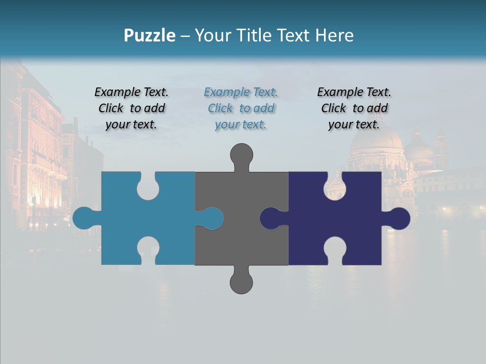 Clouds River Dusk PowerPoint Template