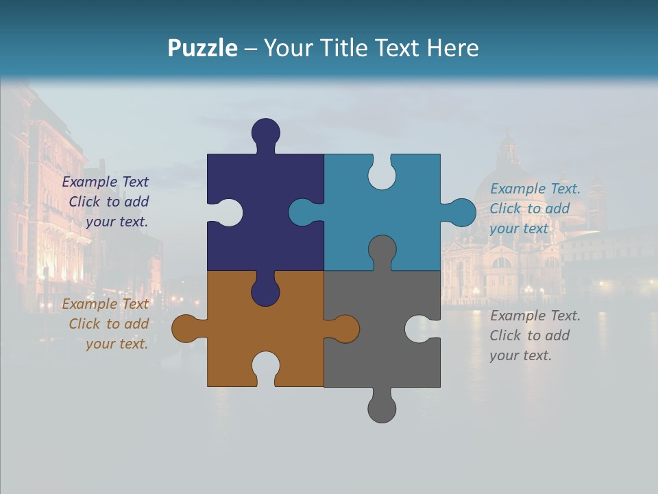 Clouds River Dusk PowerPoint Template