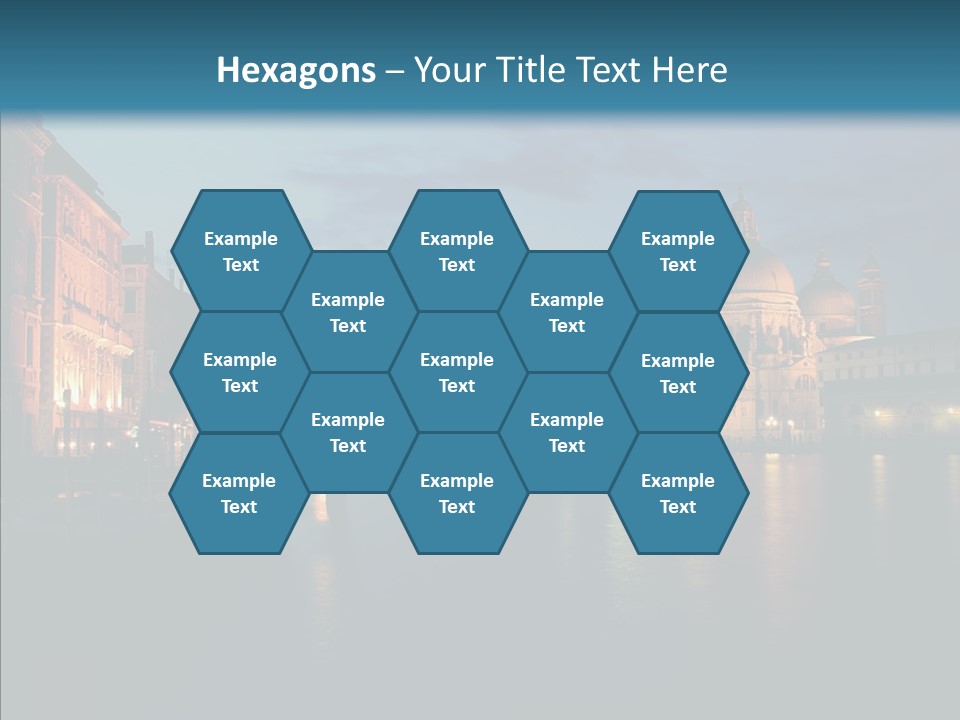 Clouds River Dusk PowerPoint Template