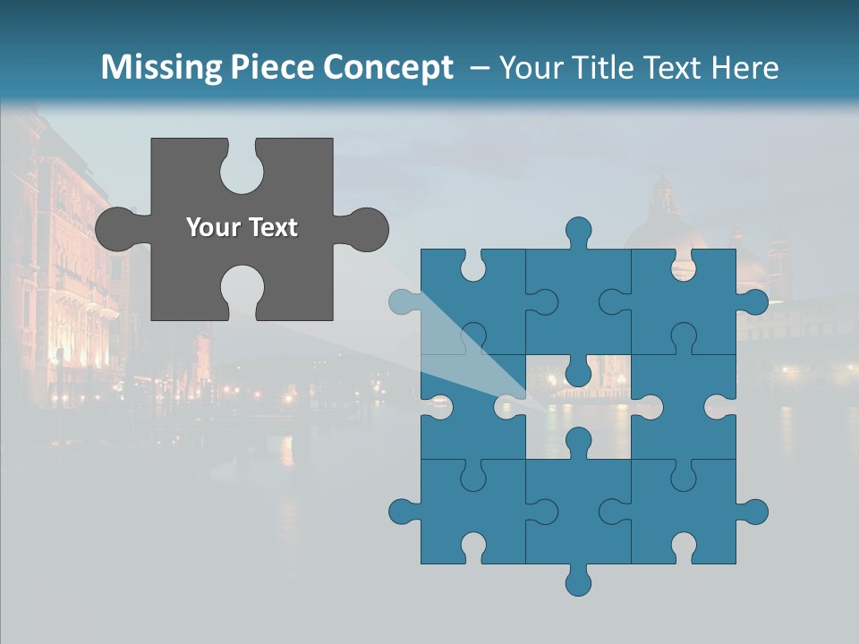 Clouds River Dusk PowerPoint Template