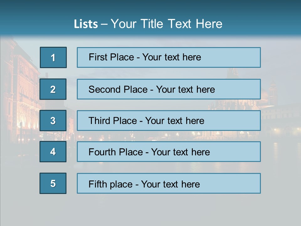 Clouds River Dusk PowerPoint Template