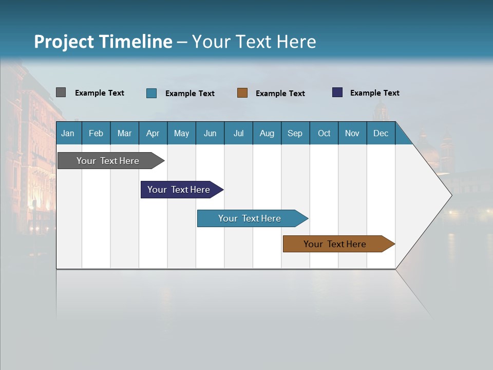 Clouds River Dusk PowerPoint Template