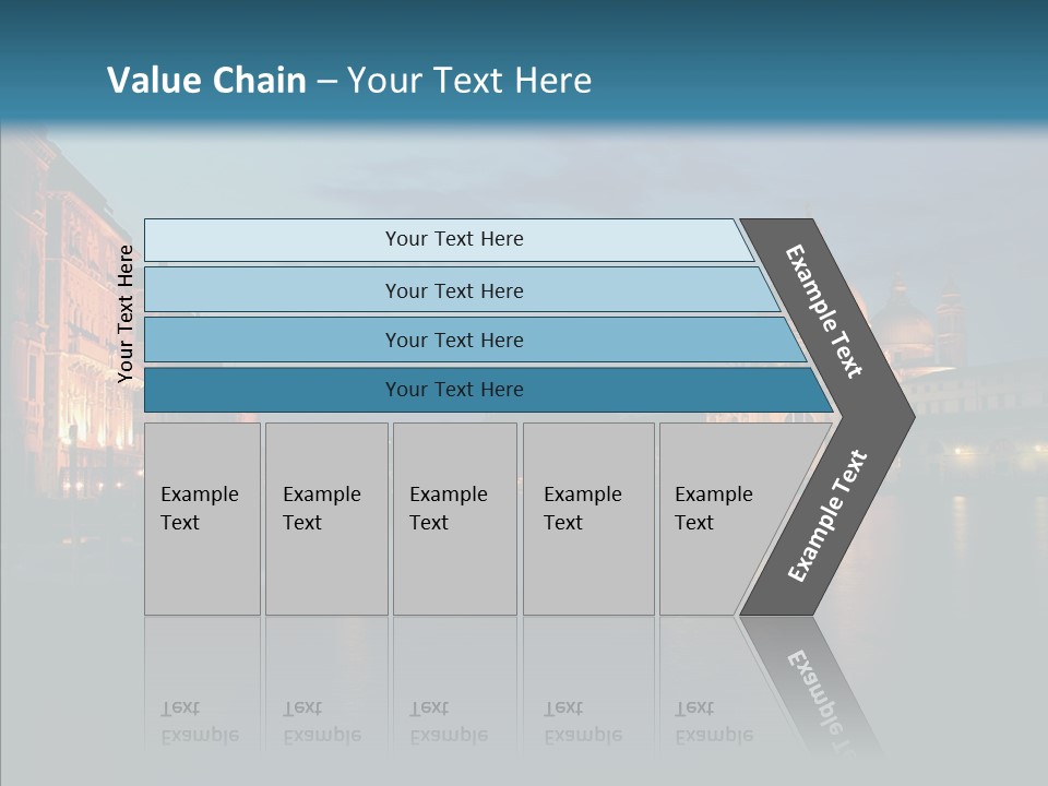 Clouds River Dusk PowerPoint Template