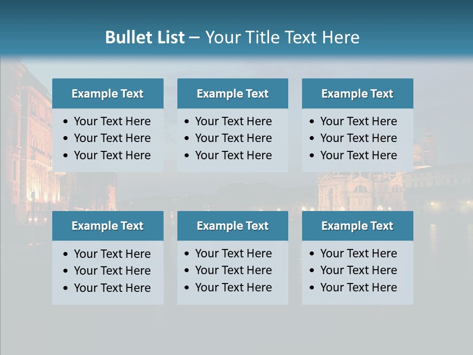 Clouds River Dusk PowerPoint Template