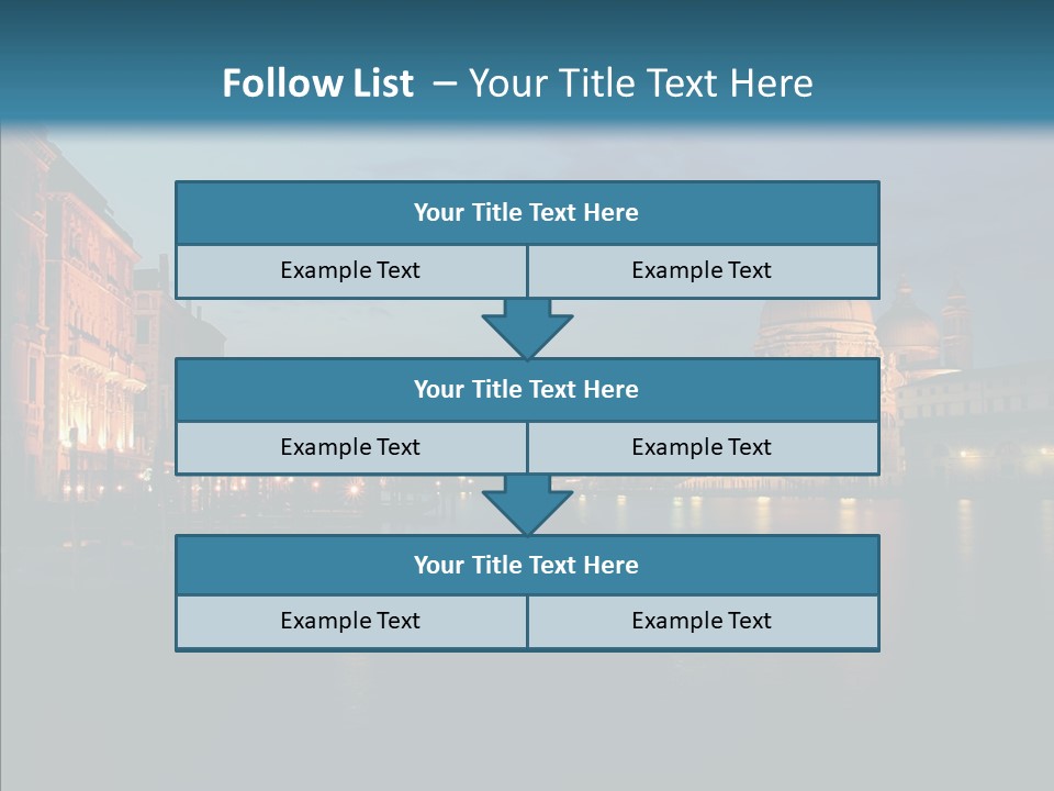 Clouds River Dusk PowerPoint Template