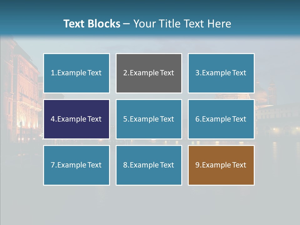 Clouds River Dusk PowerPoint Template