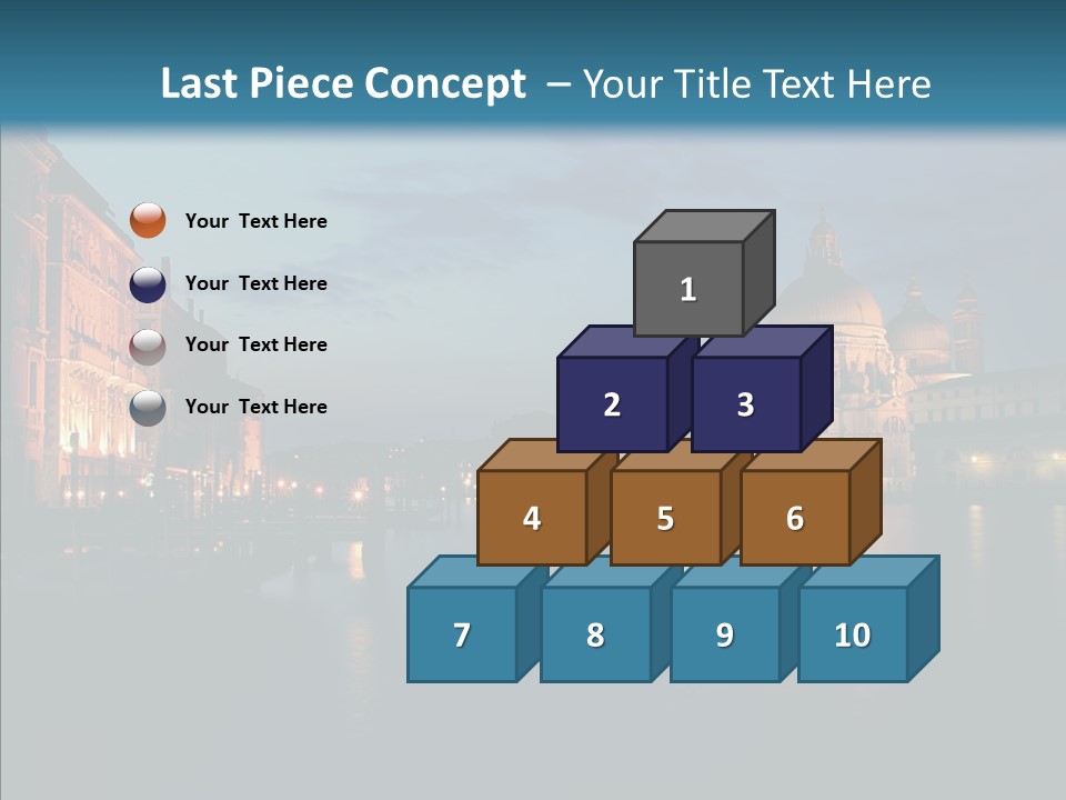 Clouds River Dusk PowerPoint Template