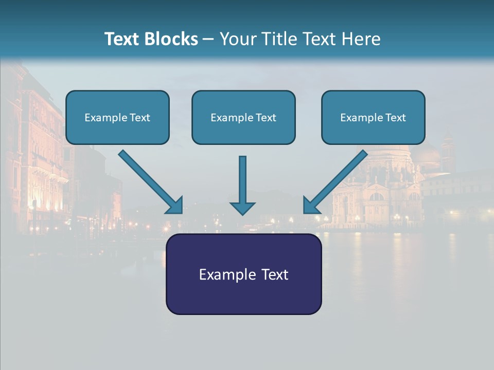 Clouds River Dusk PowerPoint Template