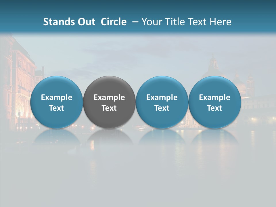 Clouds River Dusk PowerPoint Template