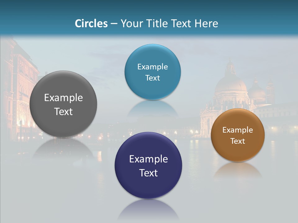 Clouds River Dusk PowerPoint Template