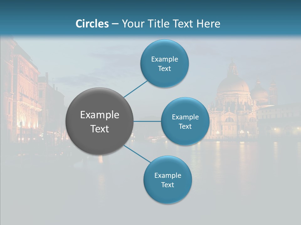 Clouds River Dusk PowerPoint Template