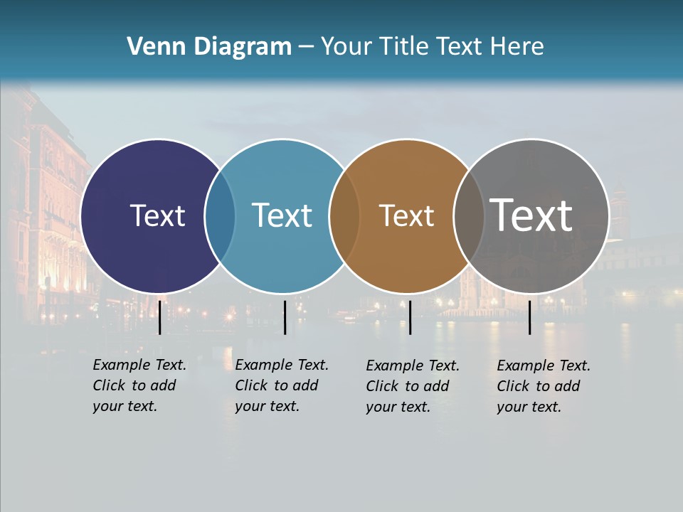 Clouds River Dusk PowerPoint Template