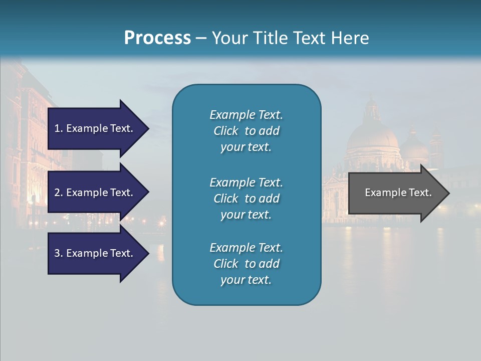 Clouds River Dusk PowerPoint Template