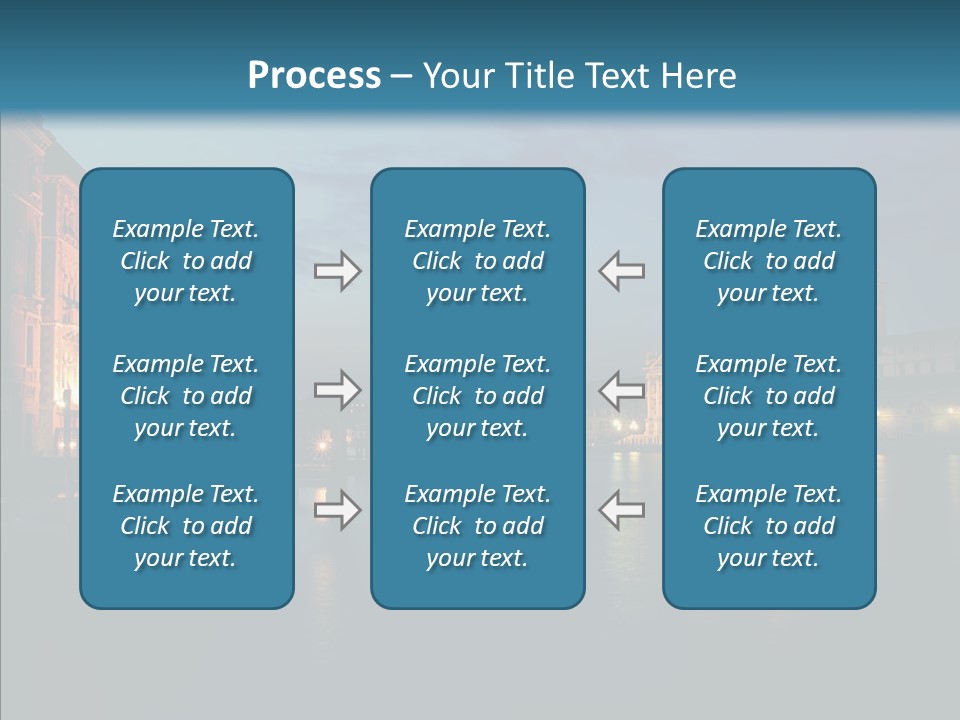Clouds River Dusk PowerPoint Template