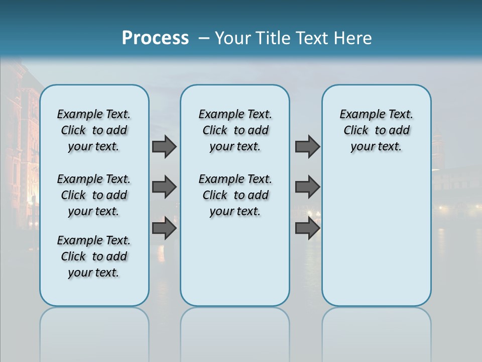 Clouds River Dusk PowerPoint Template