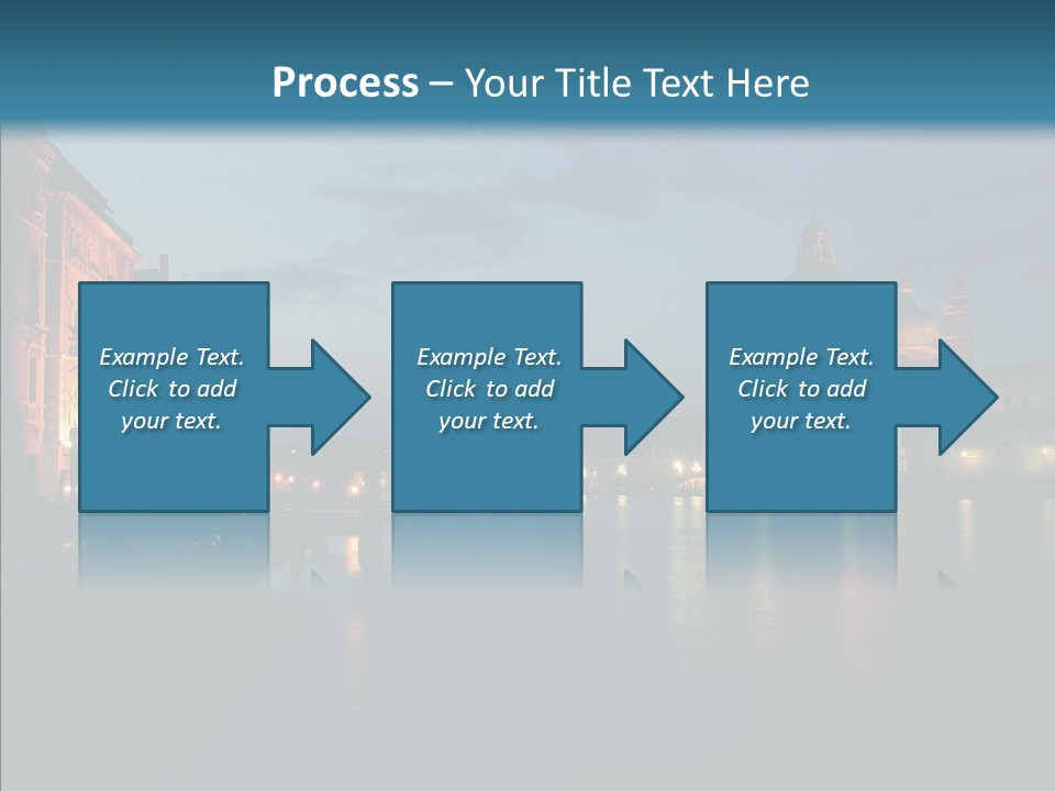 Clouds River Dusk PowerPoint Template