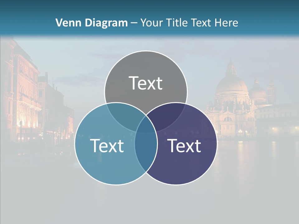 Clouds River Dusk PowerPoint Template