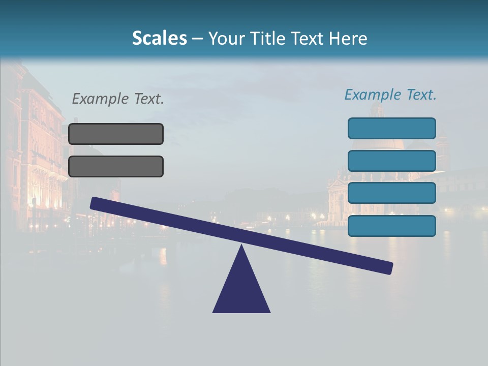 Clouds River Dusk PowerPoint Template