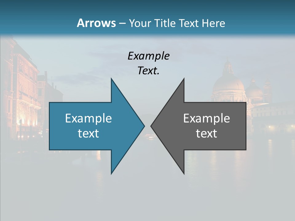 Clouds River Dusk PowerPoint Template