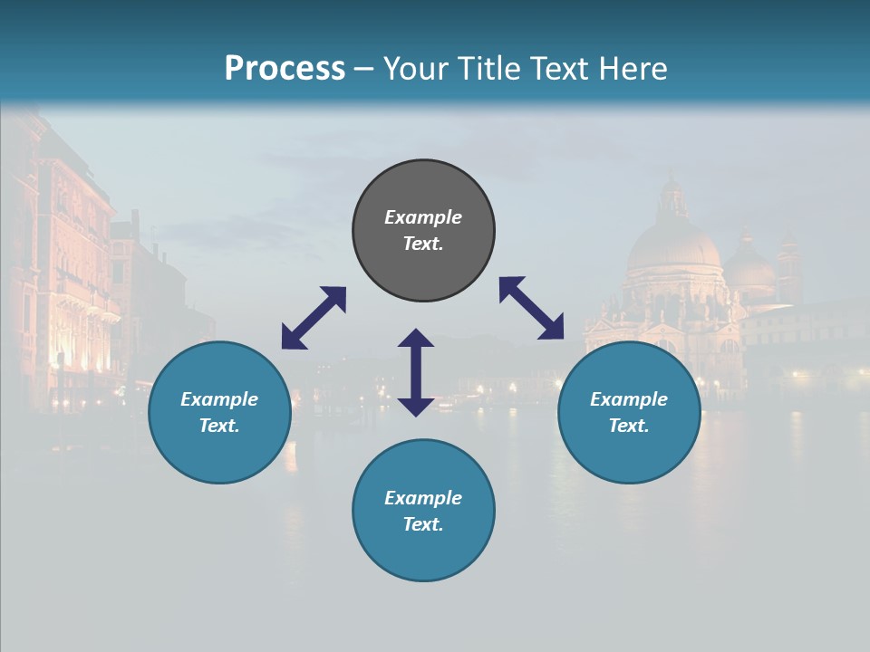 Clouds River Dusk PowerPoint Template