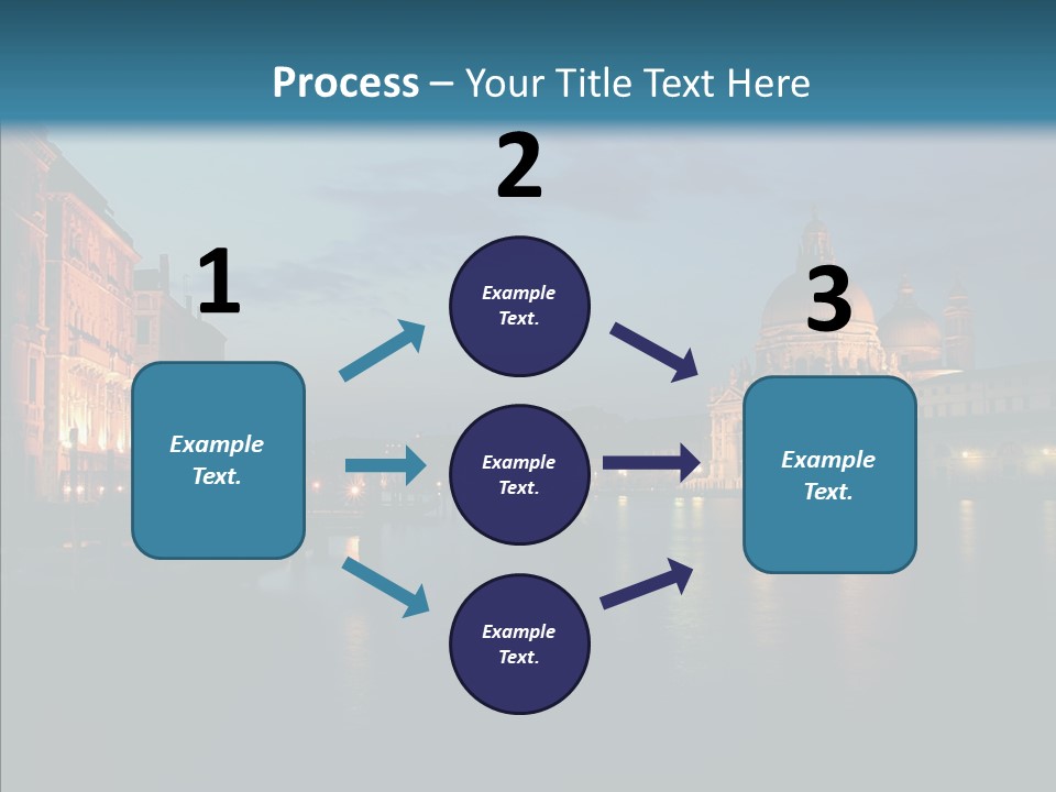 Clouds River Dusk PowerPoint Template