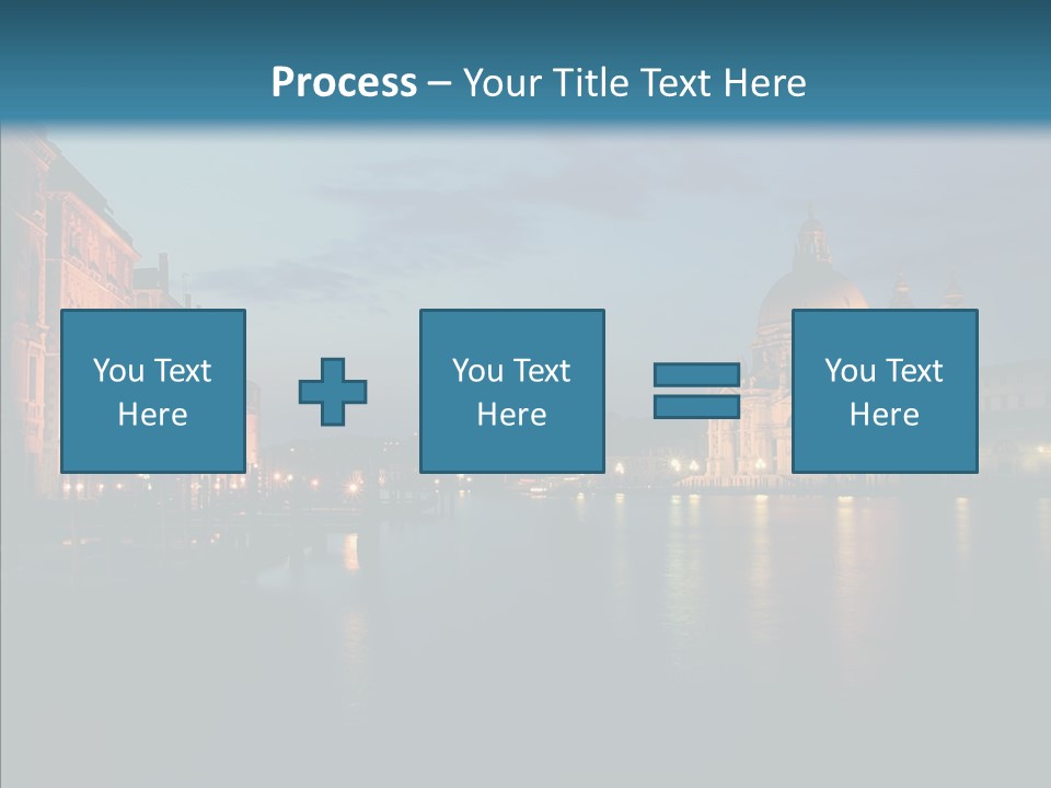 Clouds River Dusk PowerPoint Template
