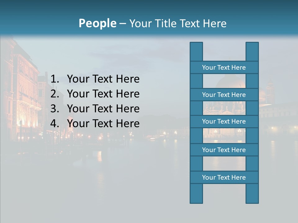Clouds River Dusk PowerPoint Template