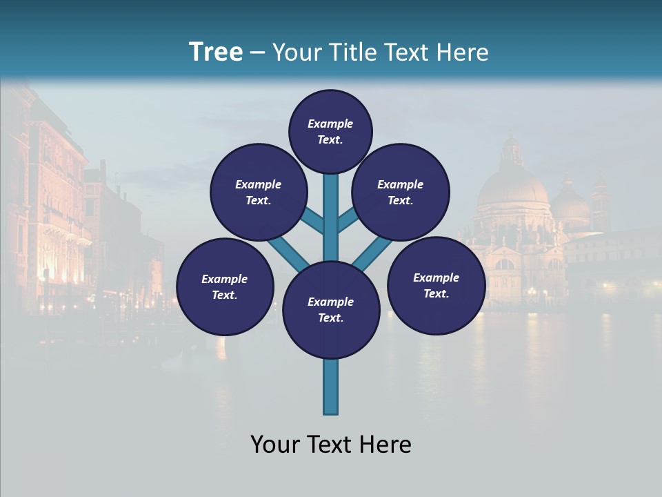 Clouds River Dusk PowerPoint Template