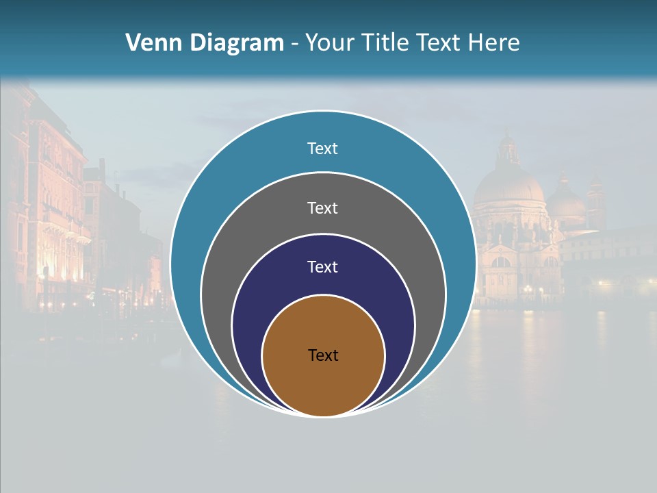 Clouds River Dusk PowerPoint Template