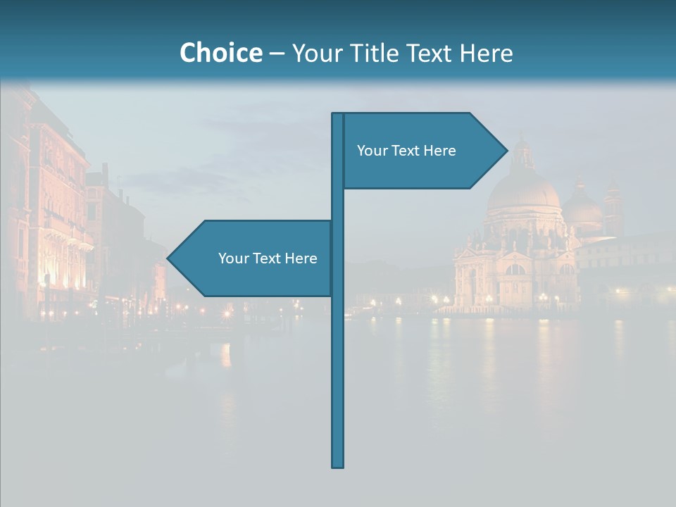 Clouds River Dusk PowerPoint Template